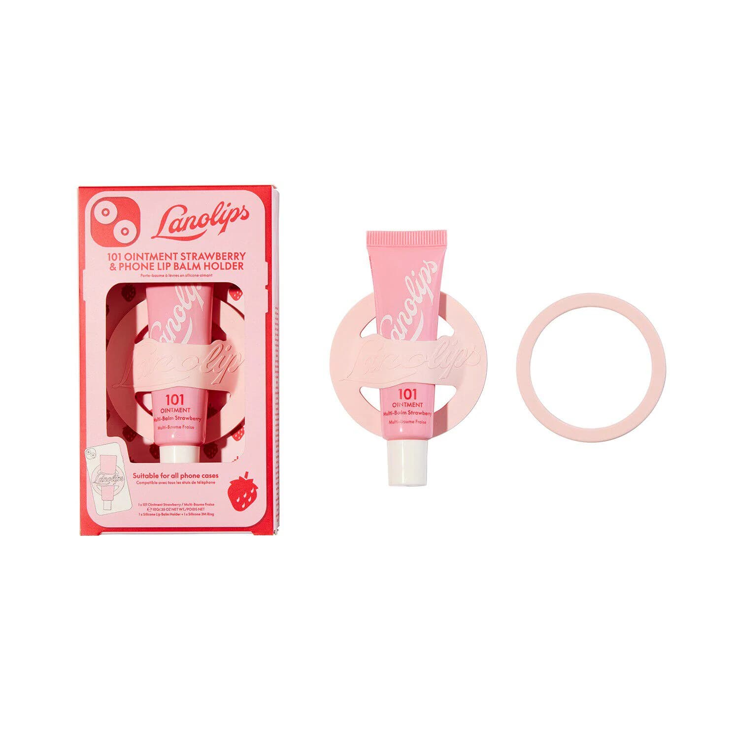 101 Ointment Strawberry & Phone Lip Balm Holder