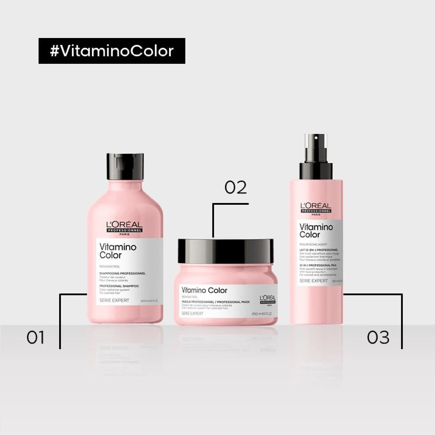 Vitamino Color Multi-Benefit Leave In Treatment, For Color-Treated Hair