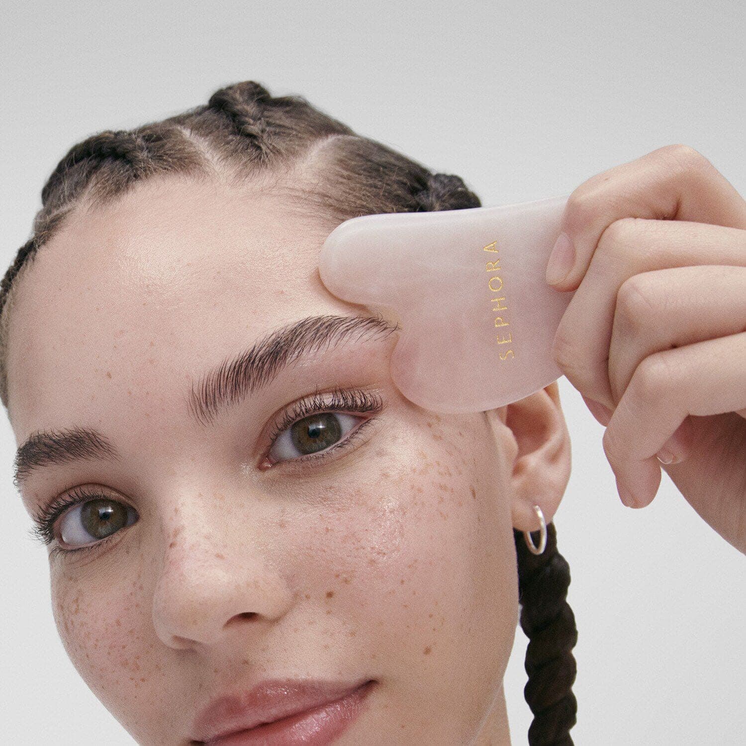 Rose Quartz Face Gua Sha - Face And Neck