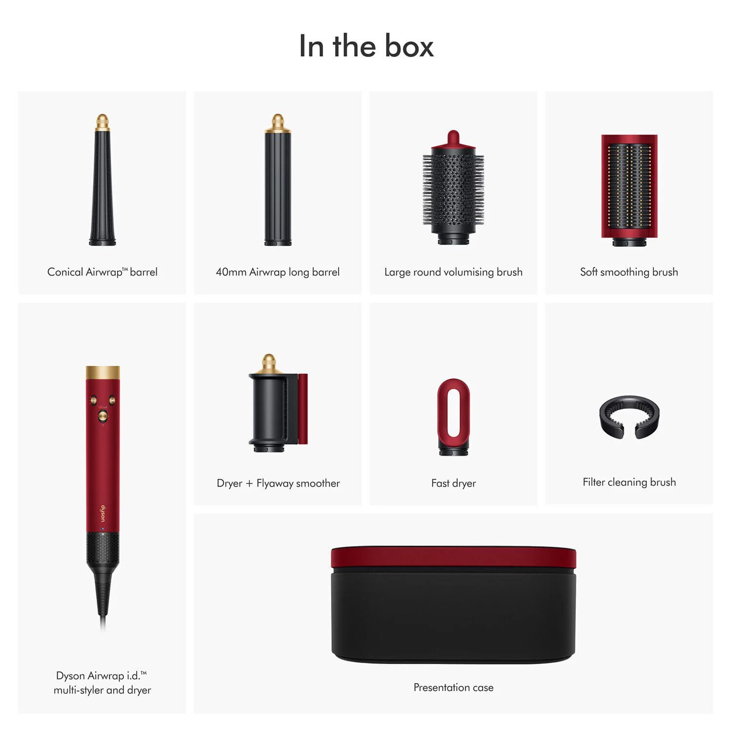 Dyson Airwrap i.d. Multi-Styler in Red Velvet/Gold
