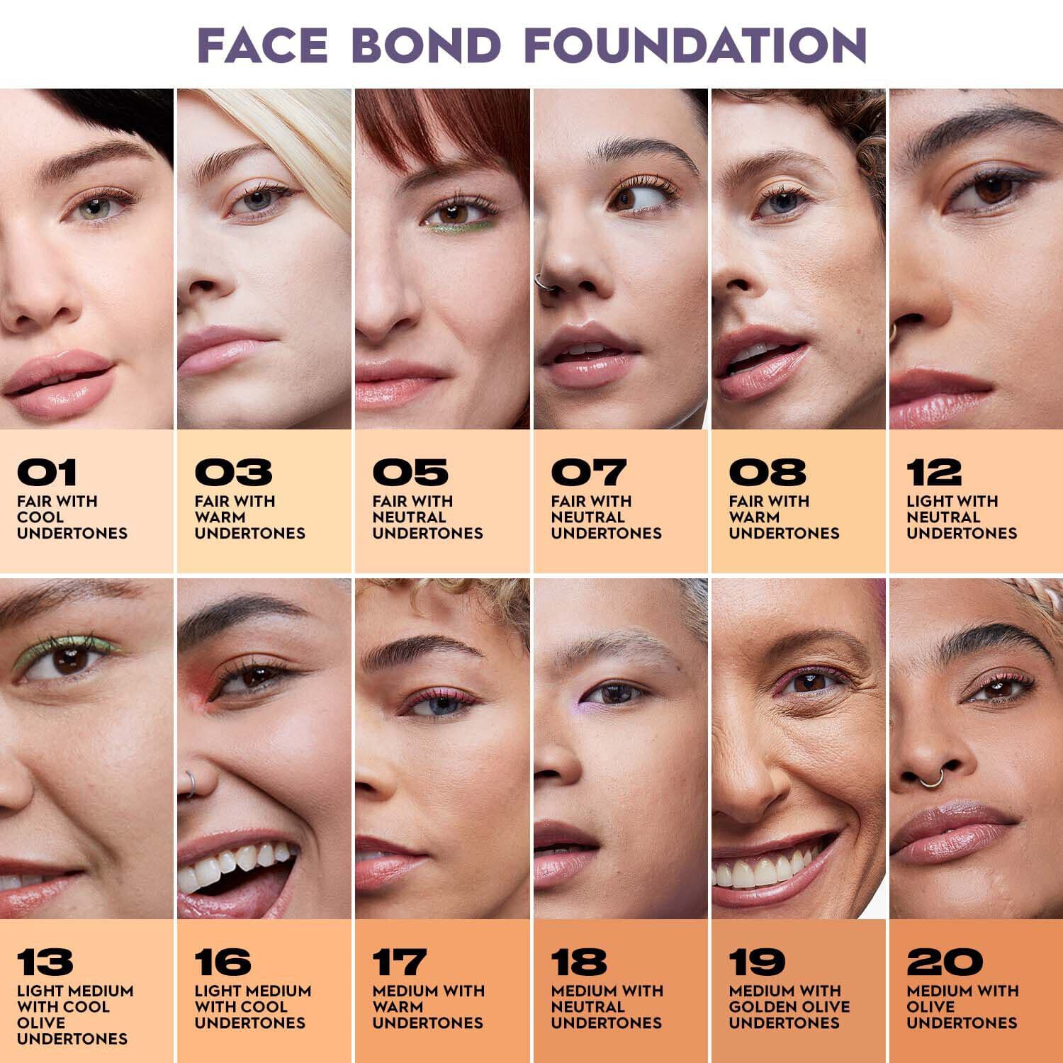Face Bond Self-Setting Waterproof Foundation