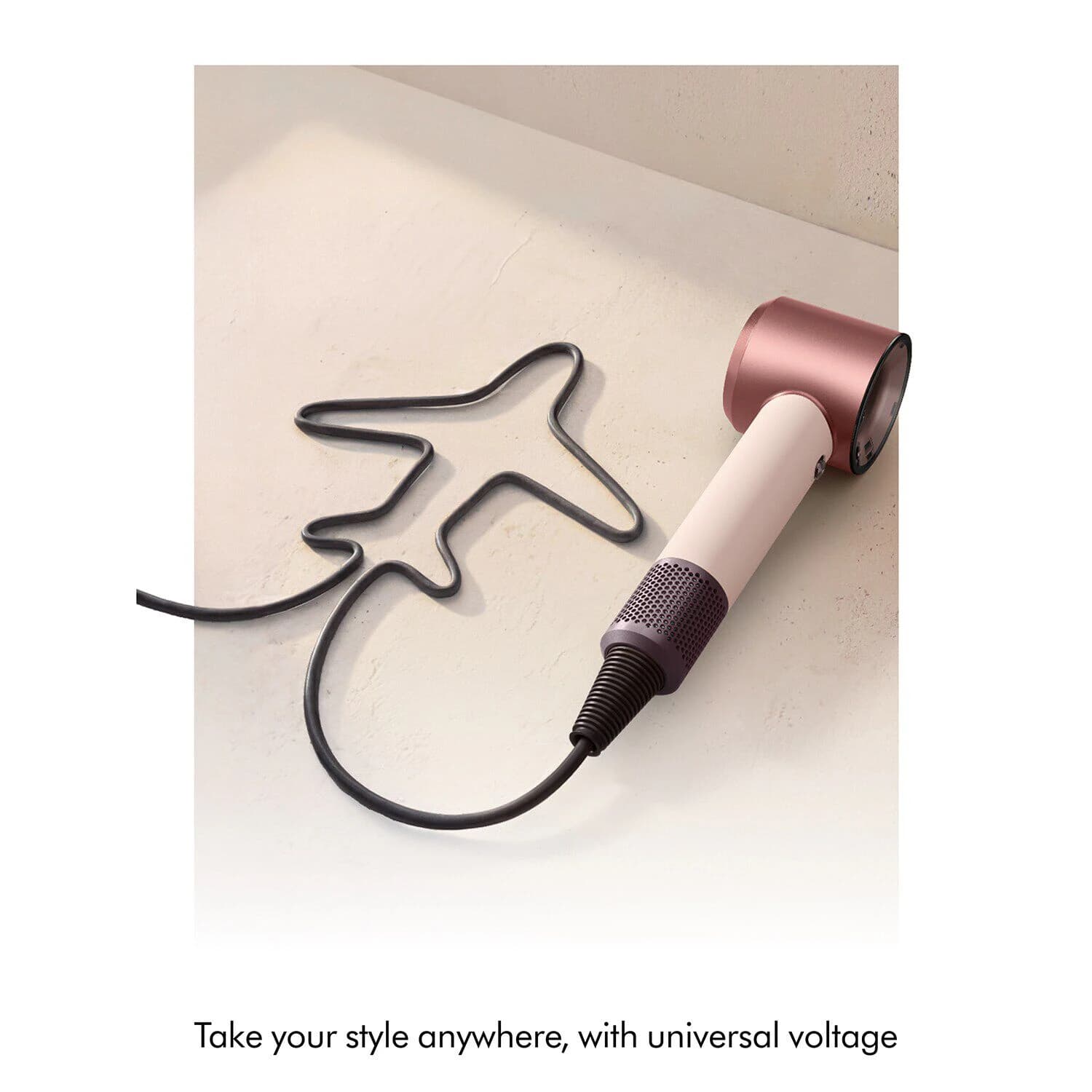 Supersonic Travel Hair Dryer in Ceramic Pink