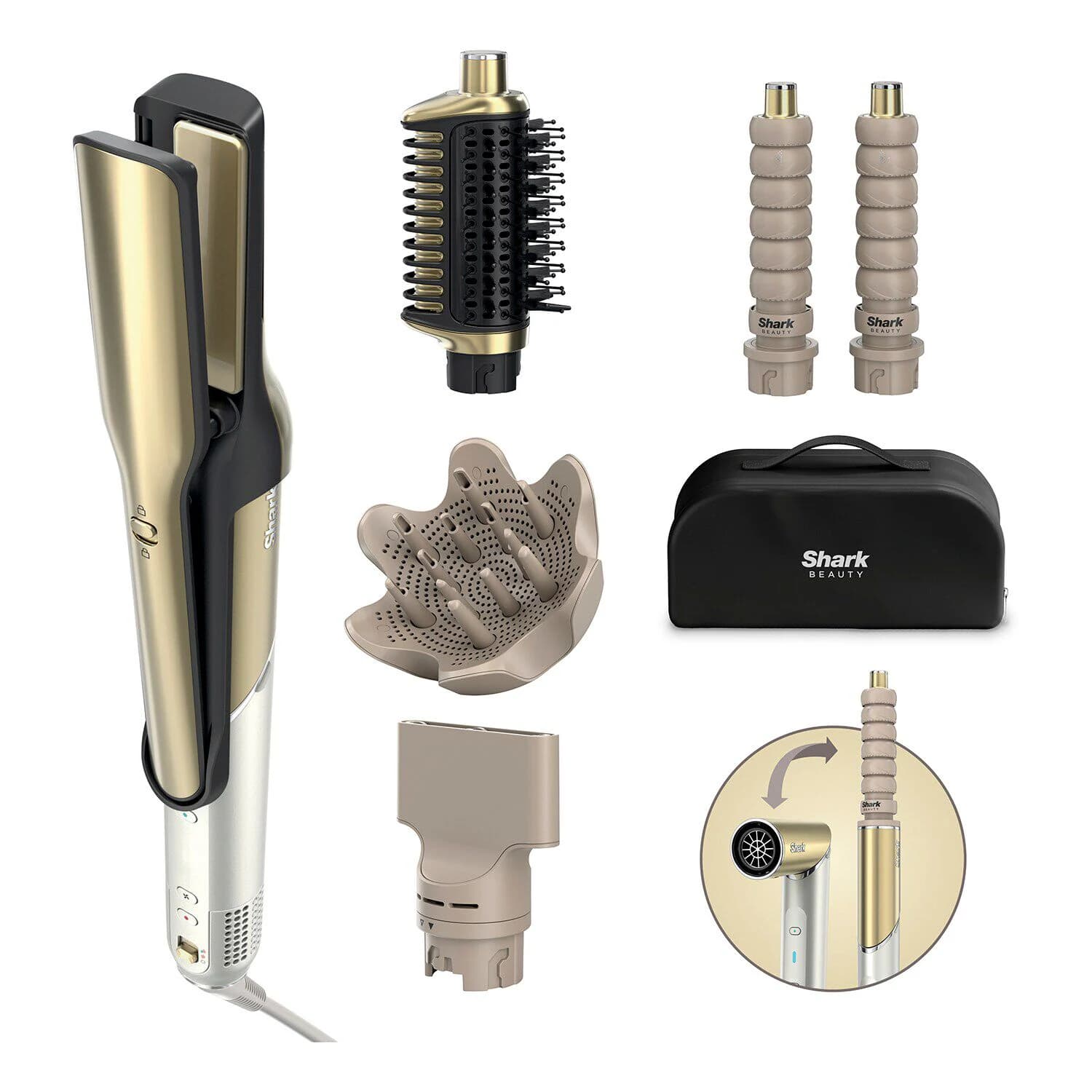 Flex Style Glam Curly & Coily Hair with Case & Diffuser Accessories