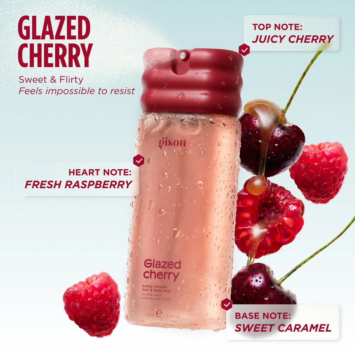 Honey Infused Hair & Body Mist Glazed Cherry
