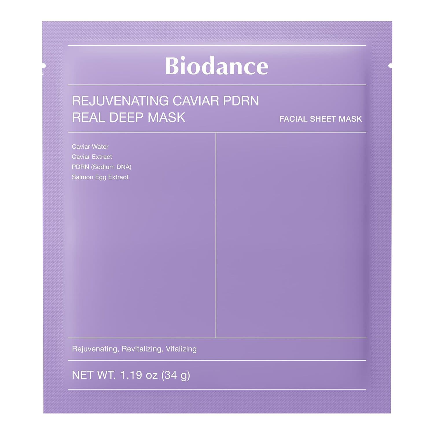 Rejuvenating Caviar PDRN Real Deep Mask