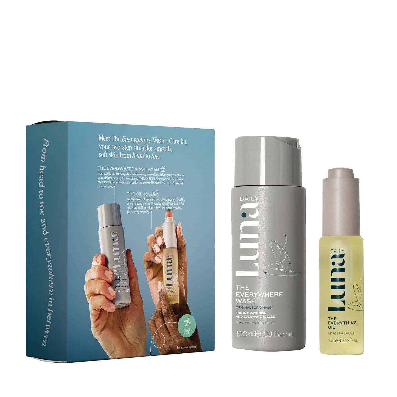 The Everywhere Wash + Care Kit - with Prebiotics + Vitamins