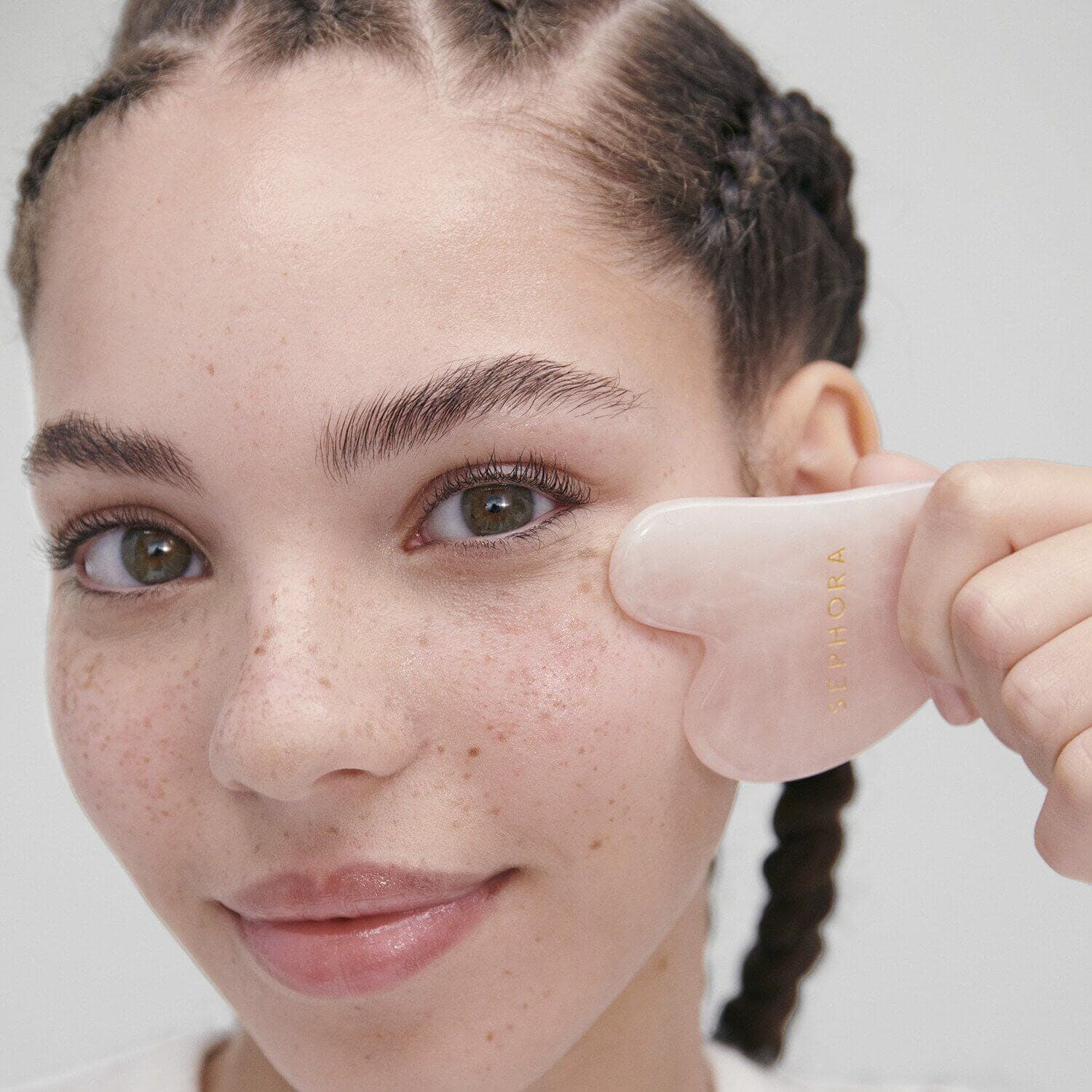 Rose Quartz Face Gua Sha - Face And Neck