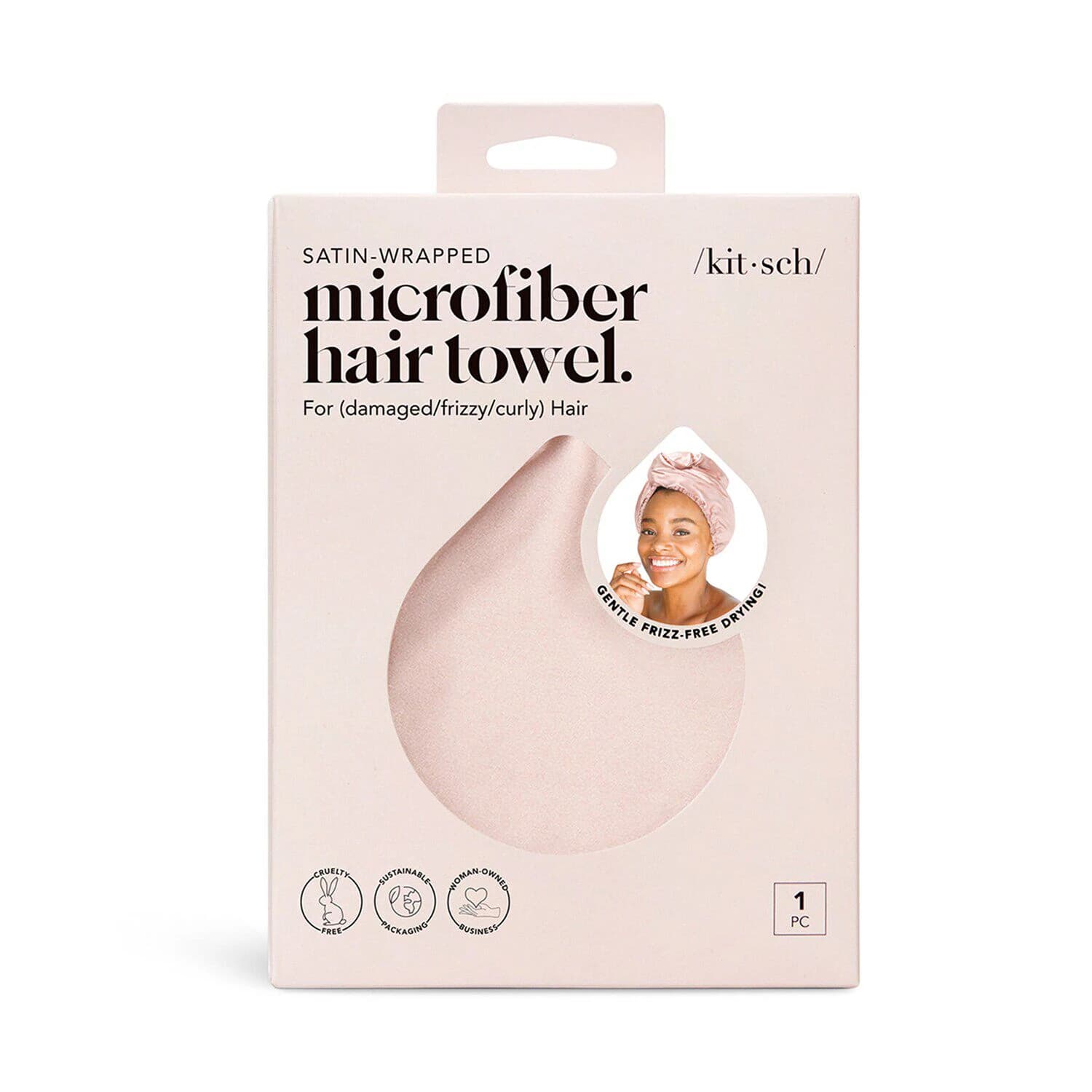 Satin Microfiber Hair Towel