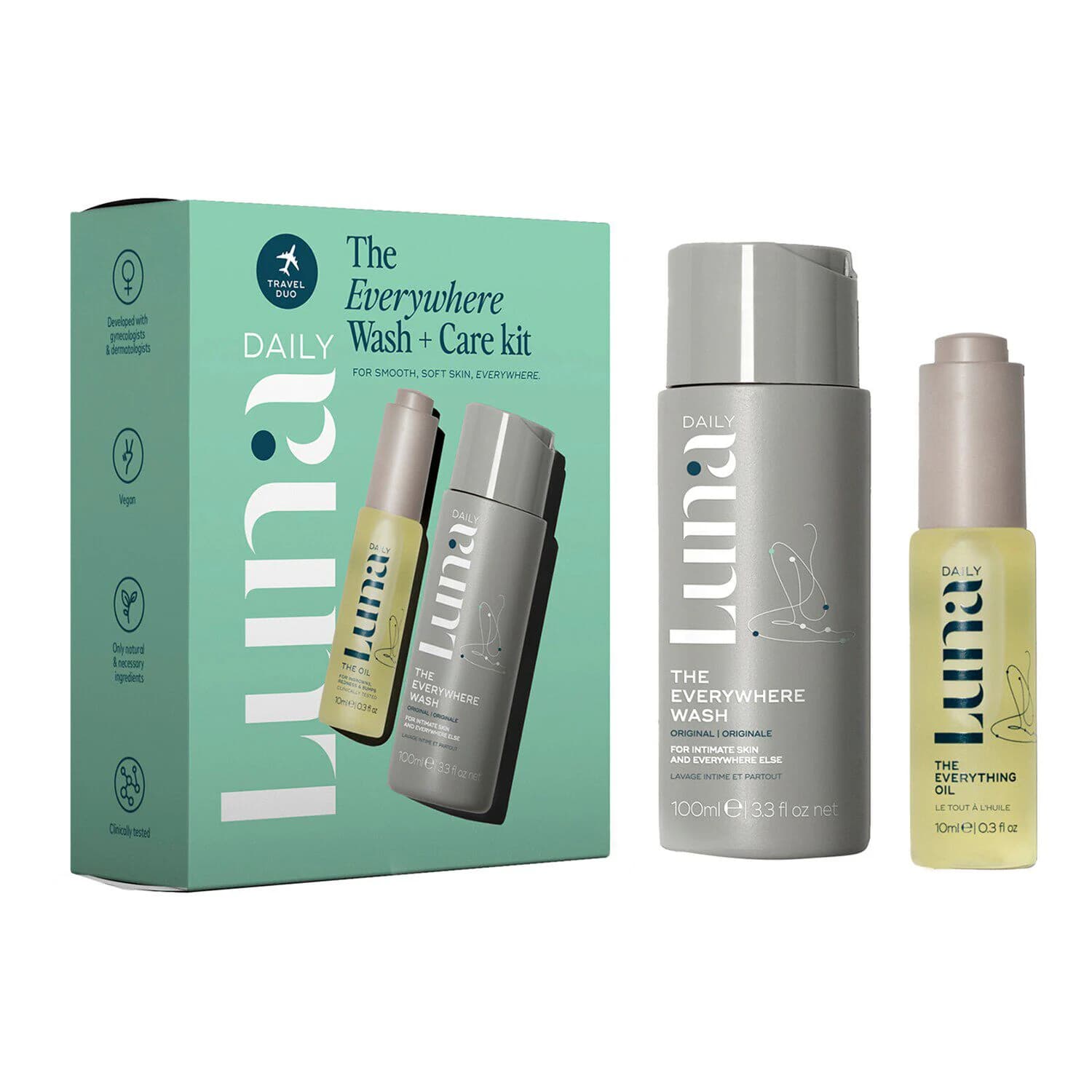 The Everywhere Wash + Care Kit - with Prebiotics + Vitamins