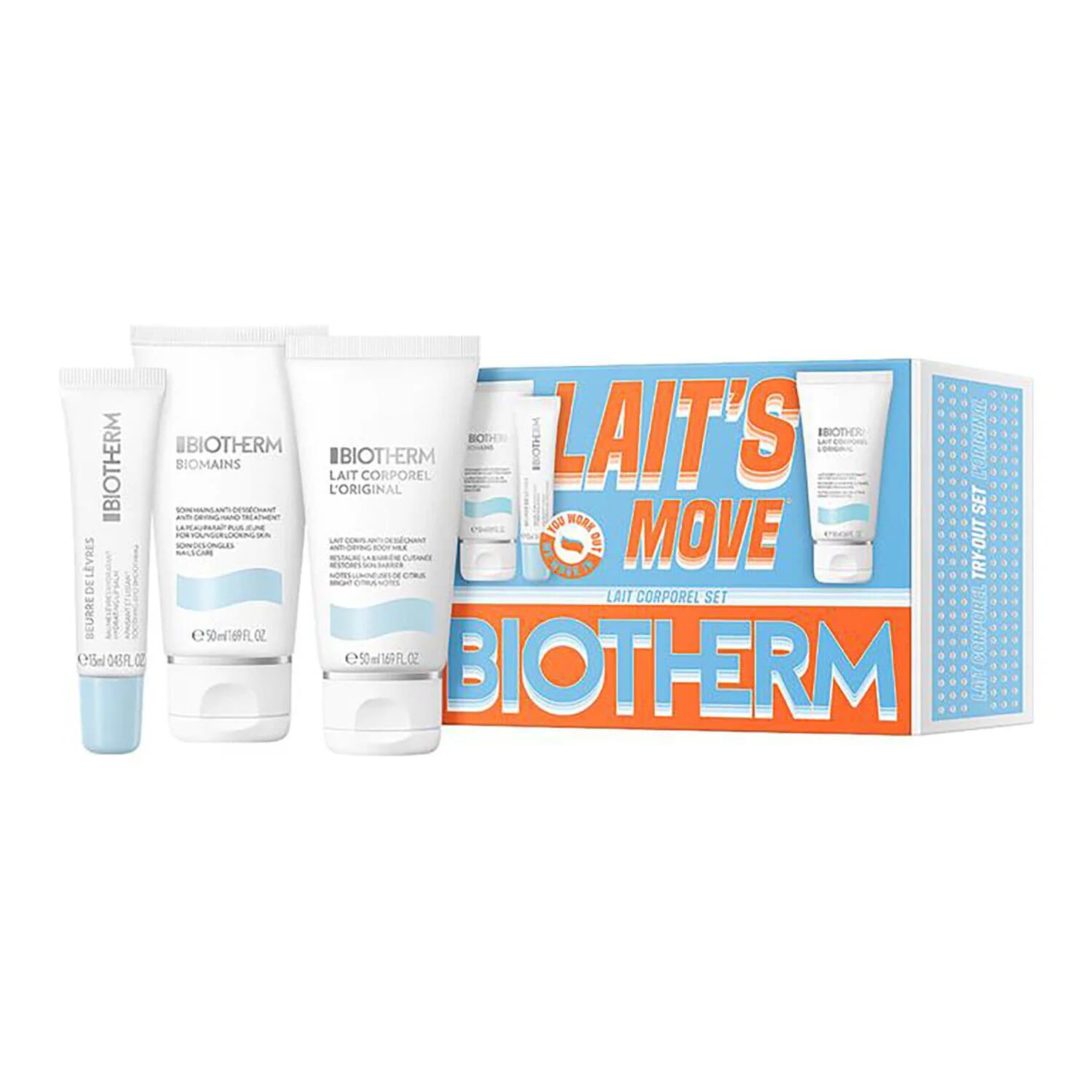 Skin Fitness Try-Out Set: Deo It – Lait'S Move – Lait Corporel Set