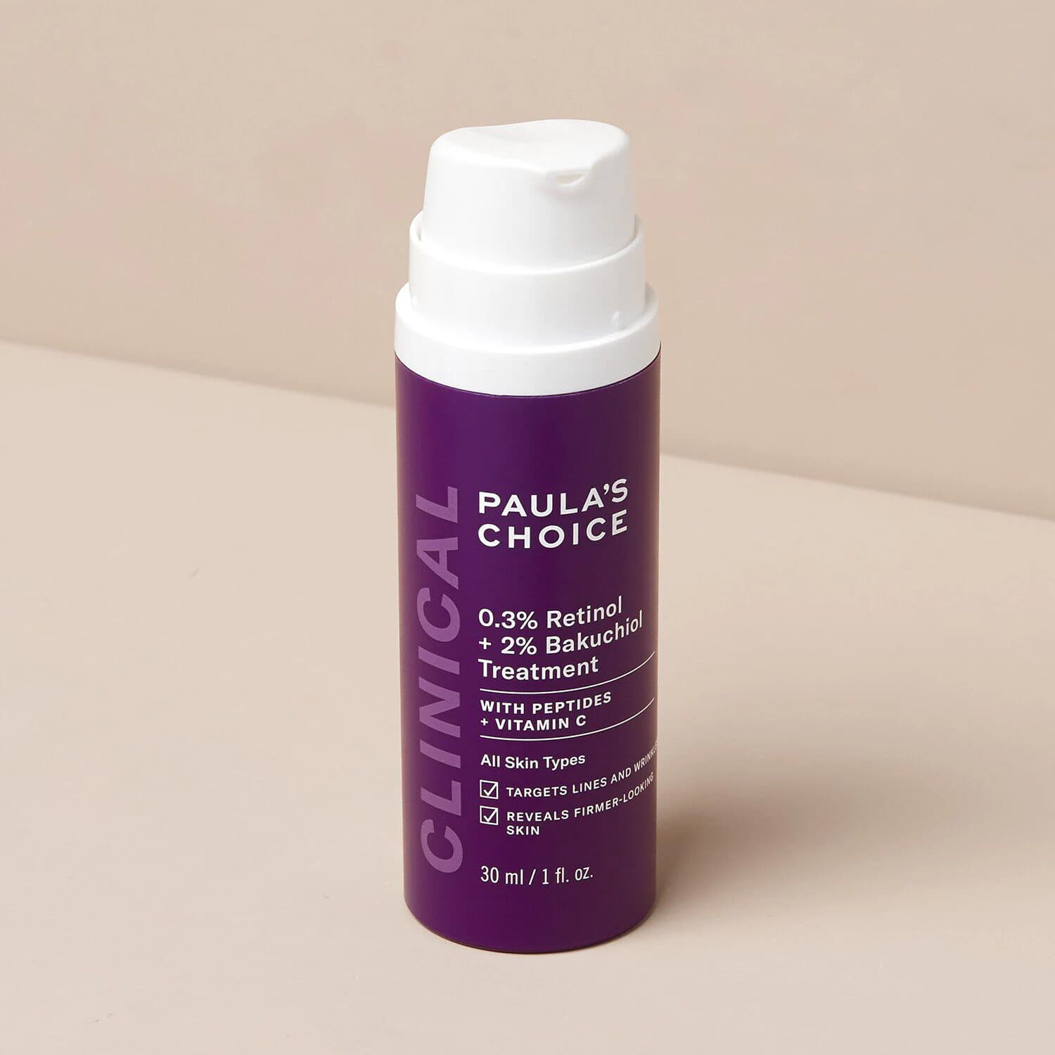Clinical 0.3% retinol + 2% Bakuchiol Treatment