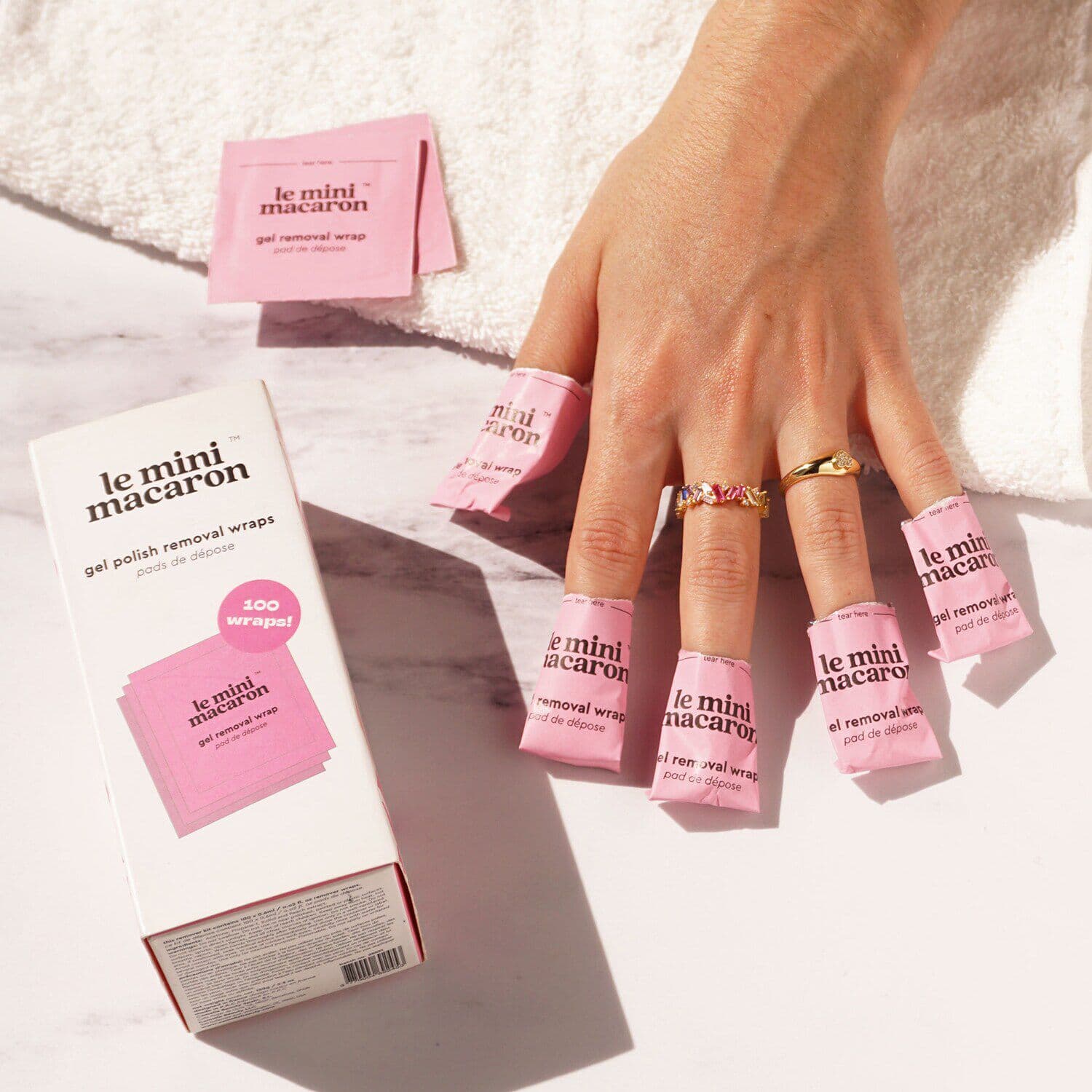 Gel Polish Removal Kit 100 Wraps