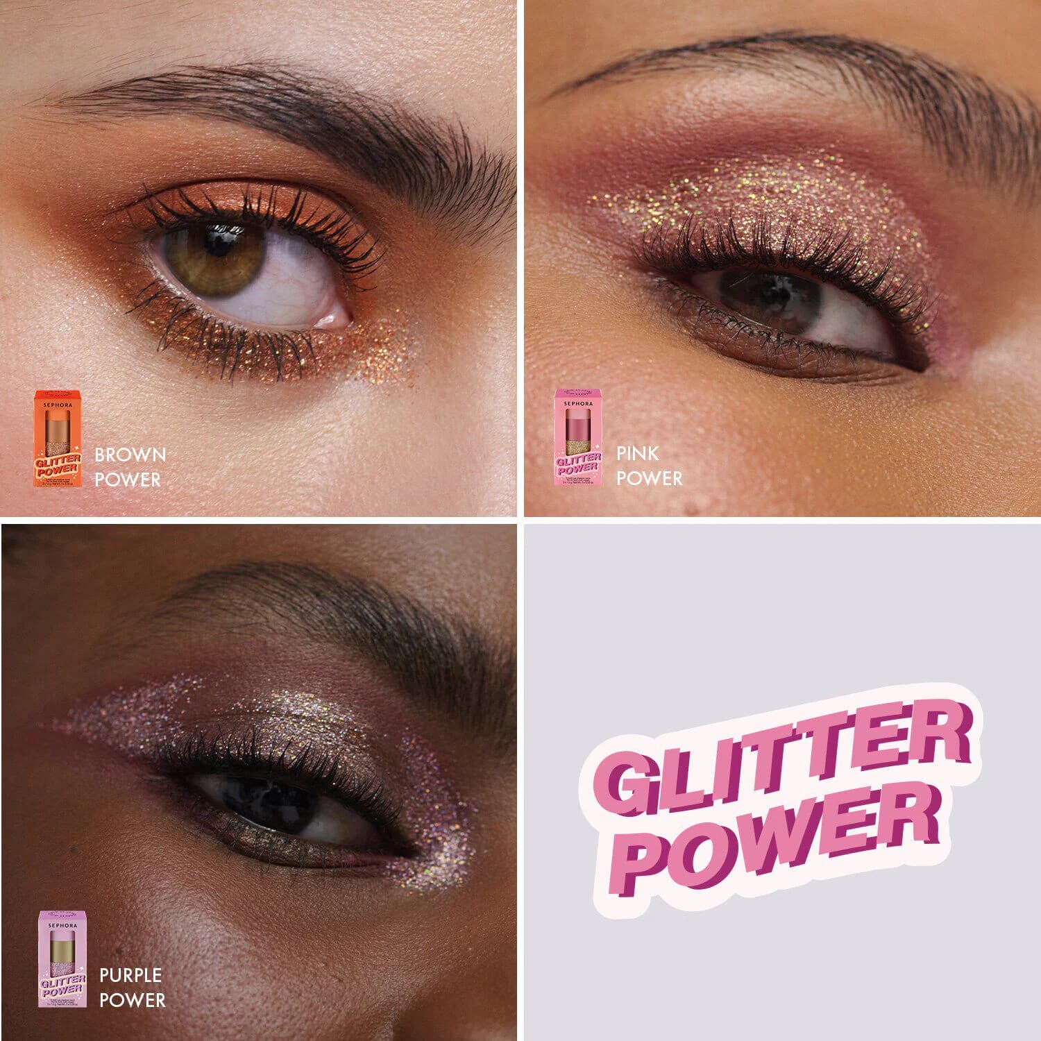 Glitter Power - 3 Multi-Use Shadows Wand