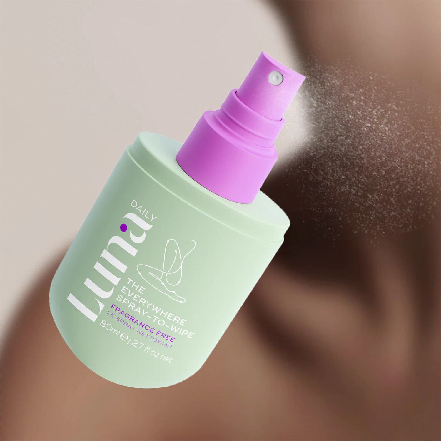 The Fragrance Free Everywhere Spray-To-Wipe - With Prebiotics + Vitamins C & E