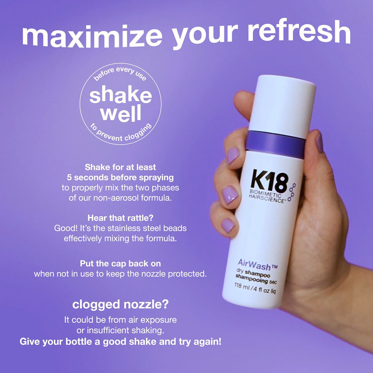 AirWash - Dry Shampoo