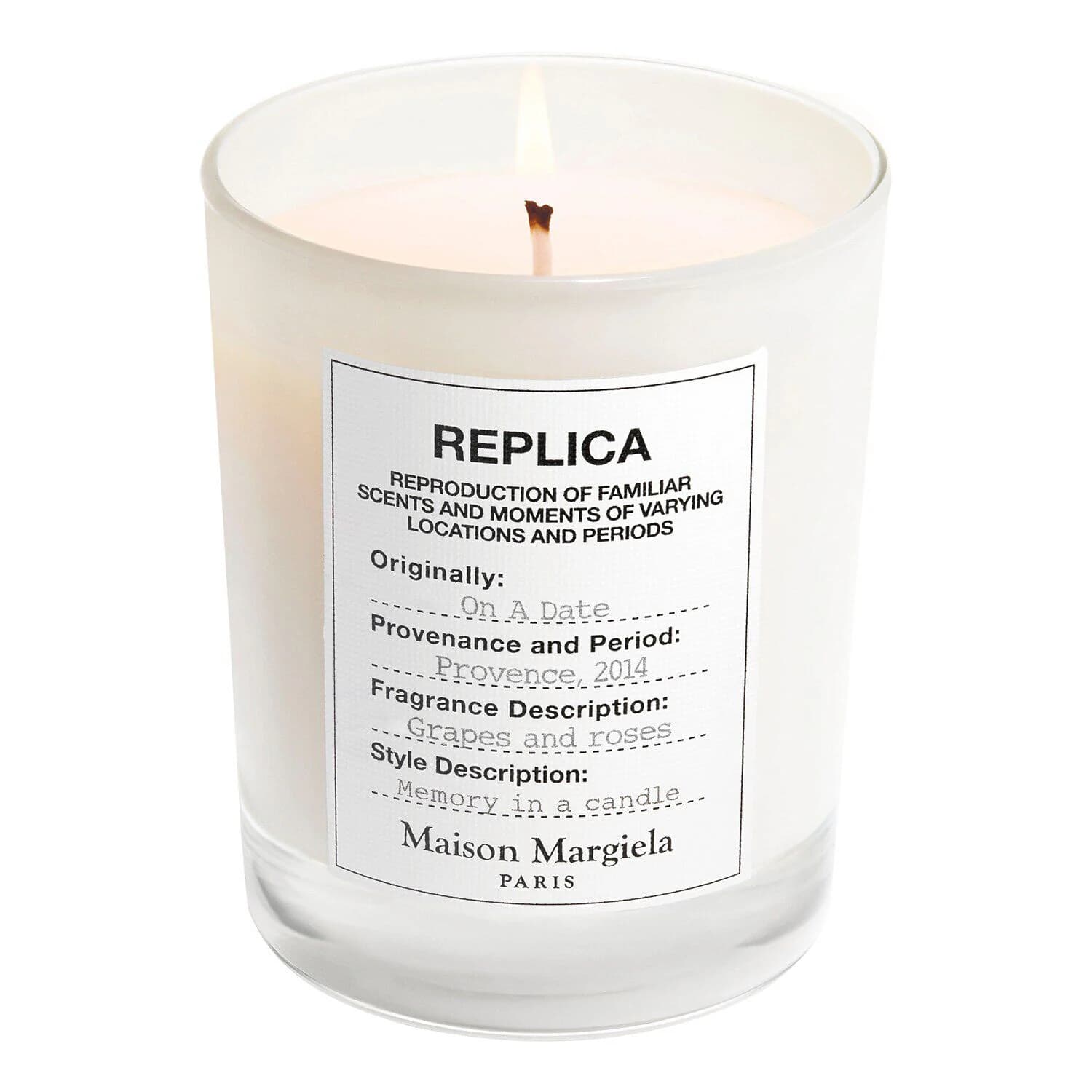 Replica On A Date Candle