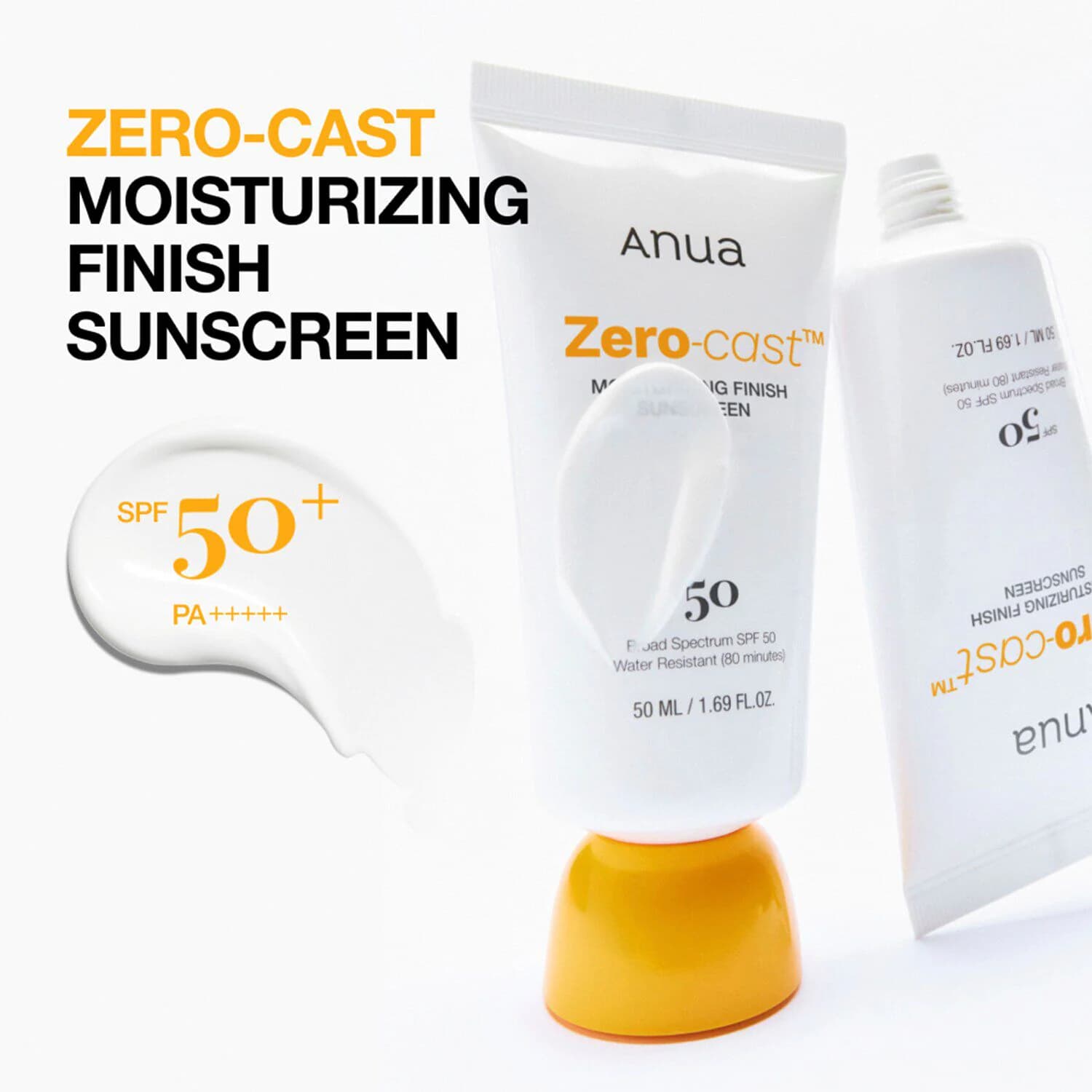 Zero-Cast Moisturizing Finish Sunscreen SPF 50+ PA++++