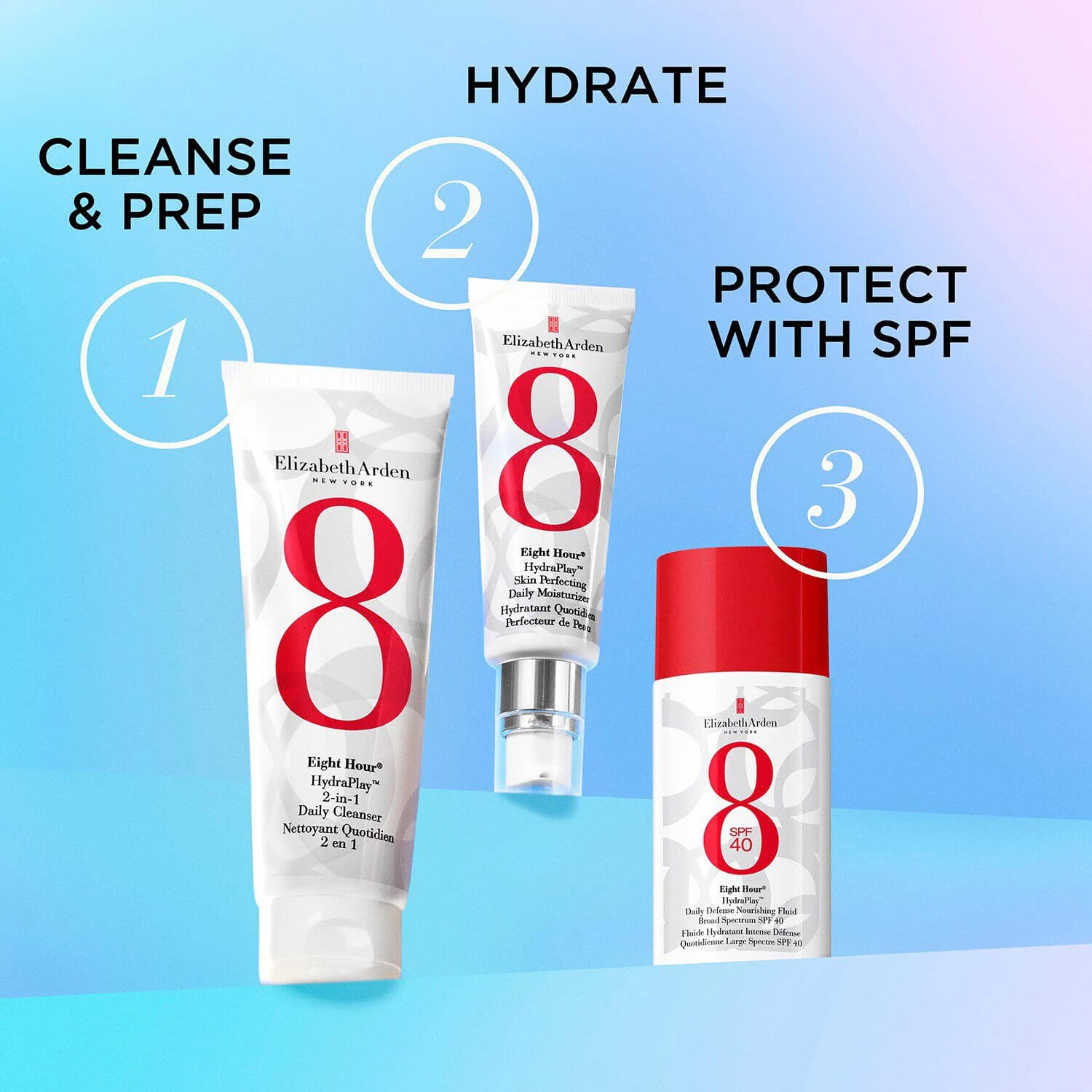 Eight Hour® HydraPlay™ Daily Defense Nourishing Fluid Broad Spectrum SPF40