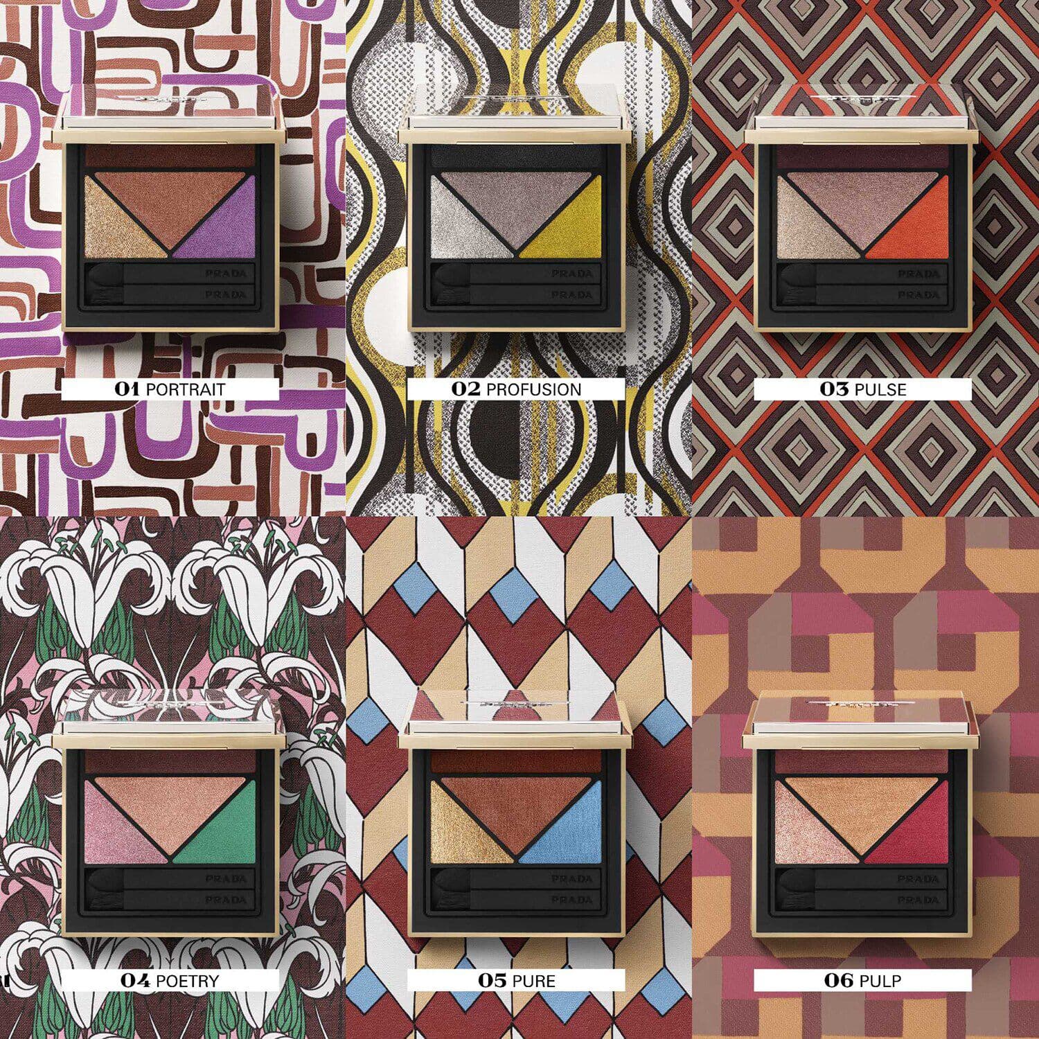 Prada Dimensions - Durable Multi-Effect Eyeshadow Palette