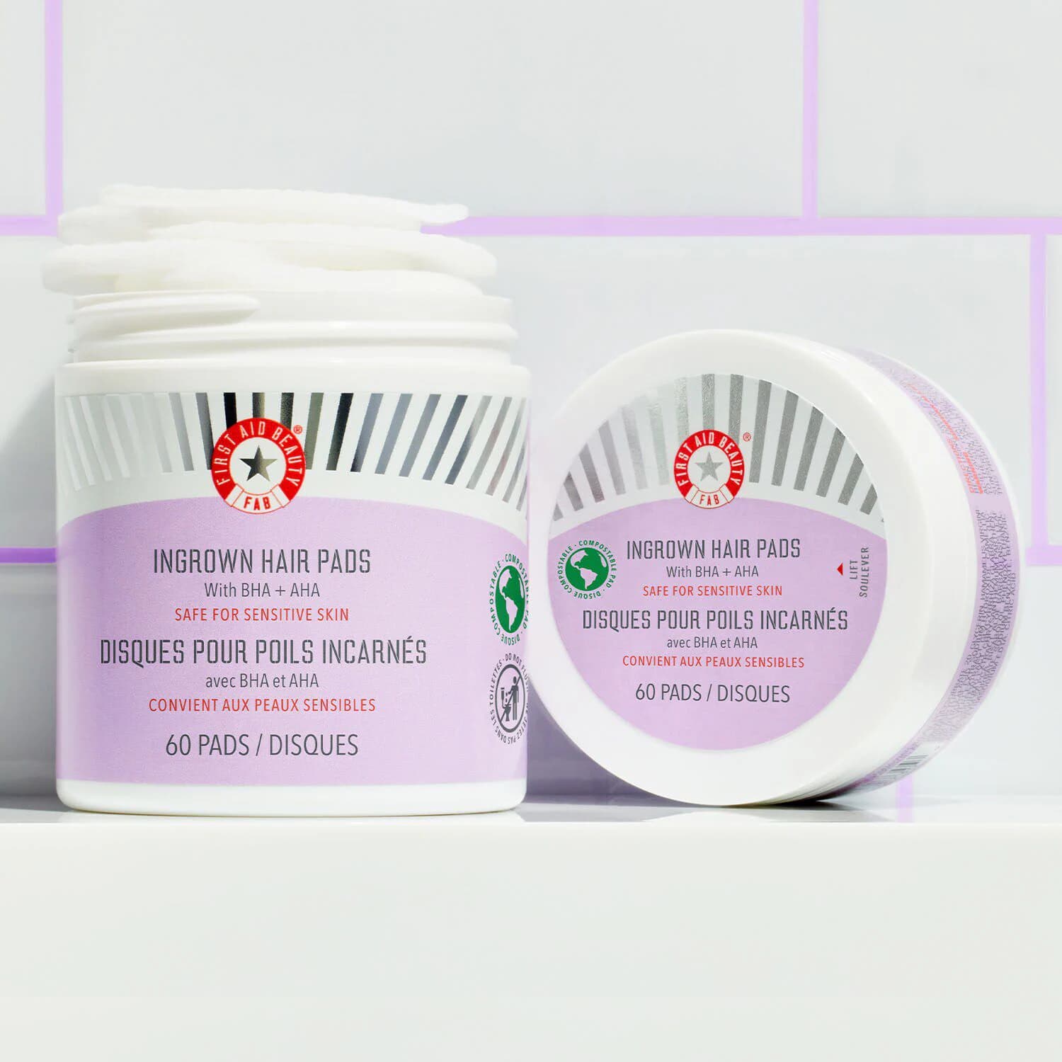 Ingrown Hair Pads with BHA and AHA