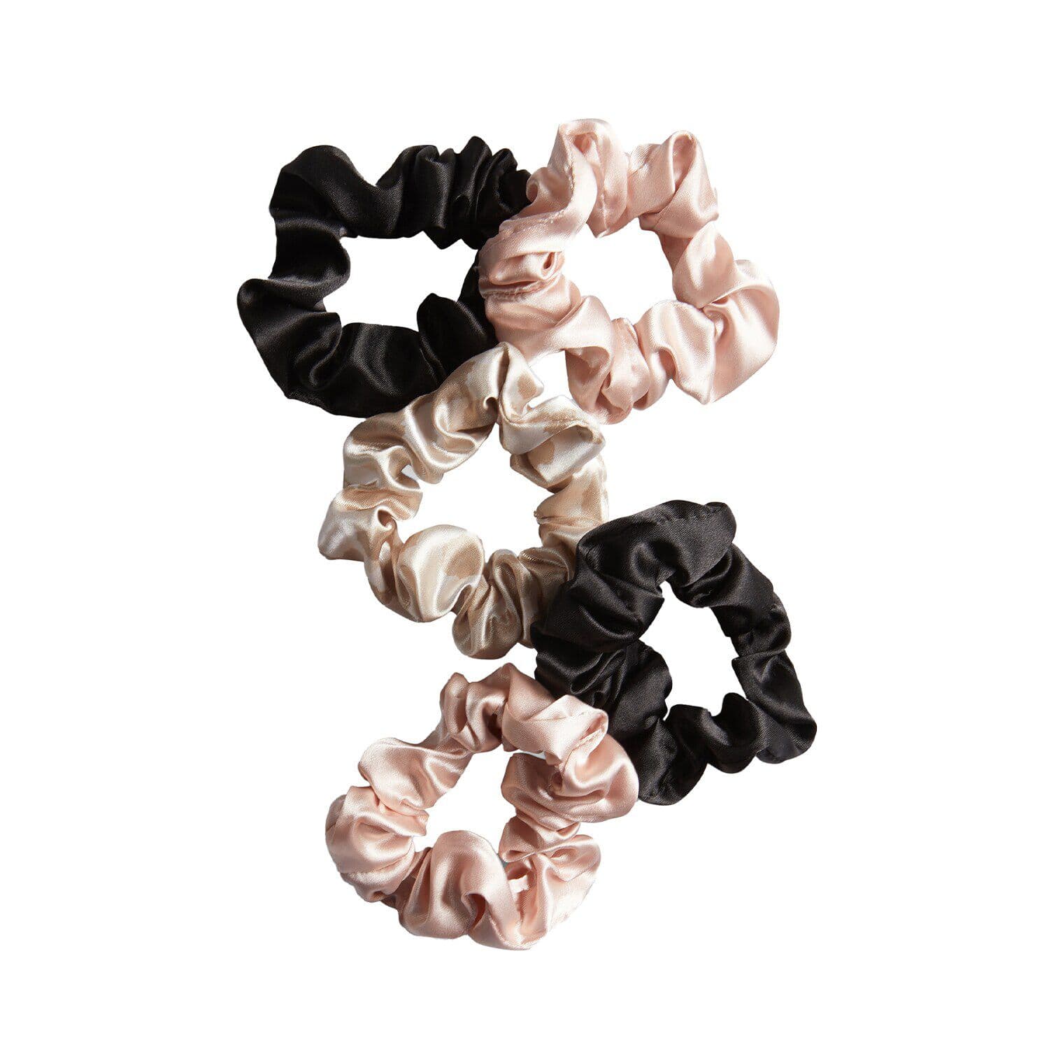 Satin Scrunchies 5pc Set