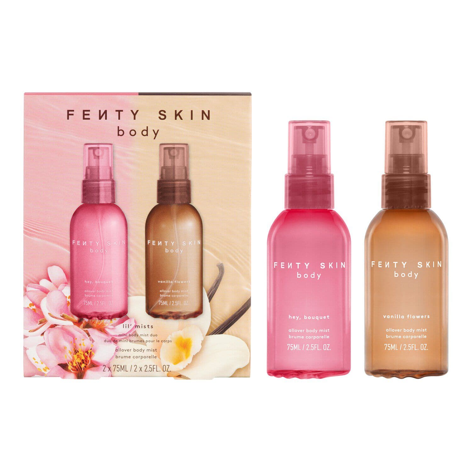 Lil' Mists – Mini Body Mist Duo (Vanilla F & Hey, Bouquet)