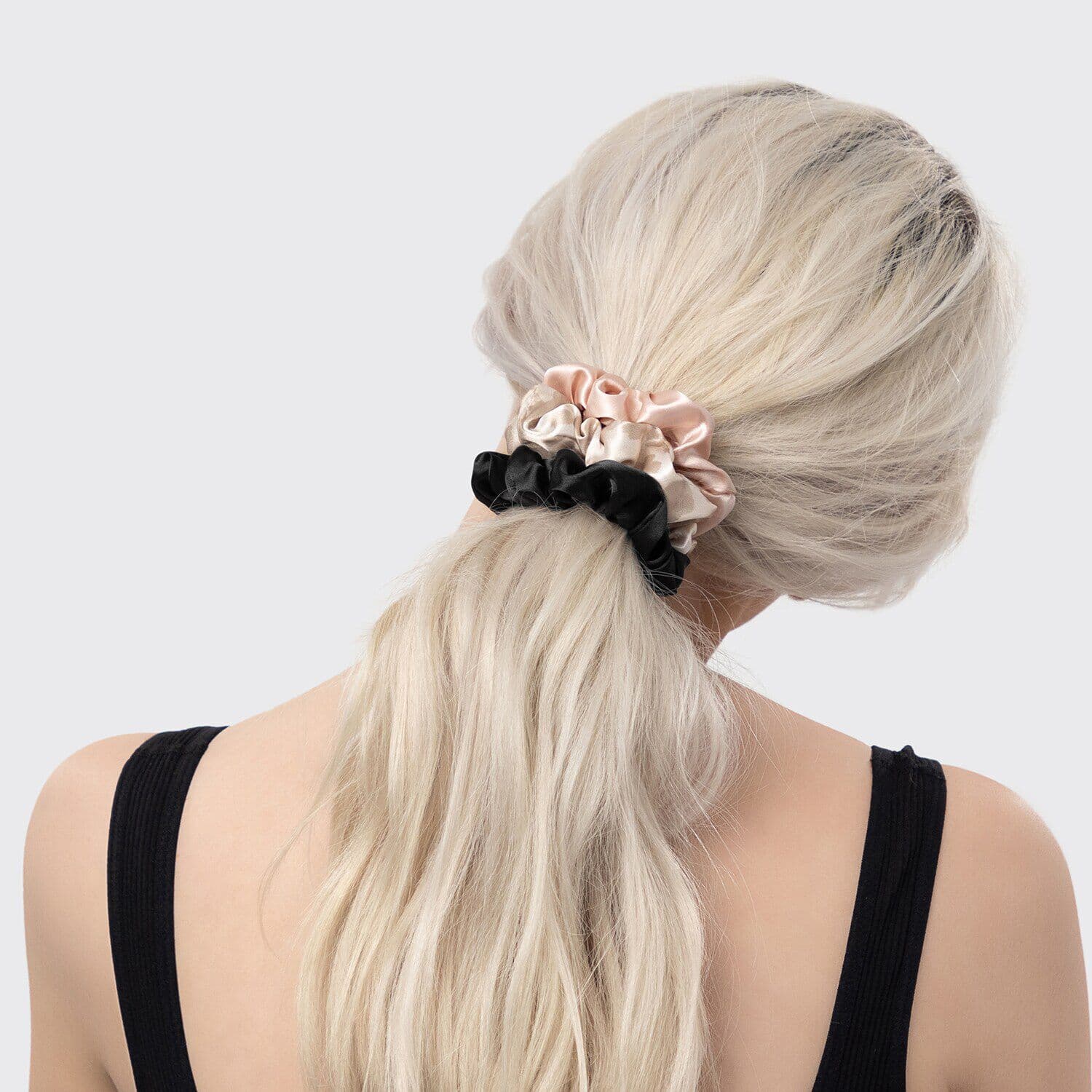 Satin Scrunchies 5pc Set