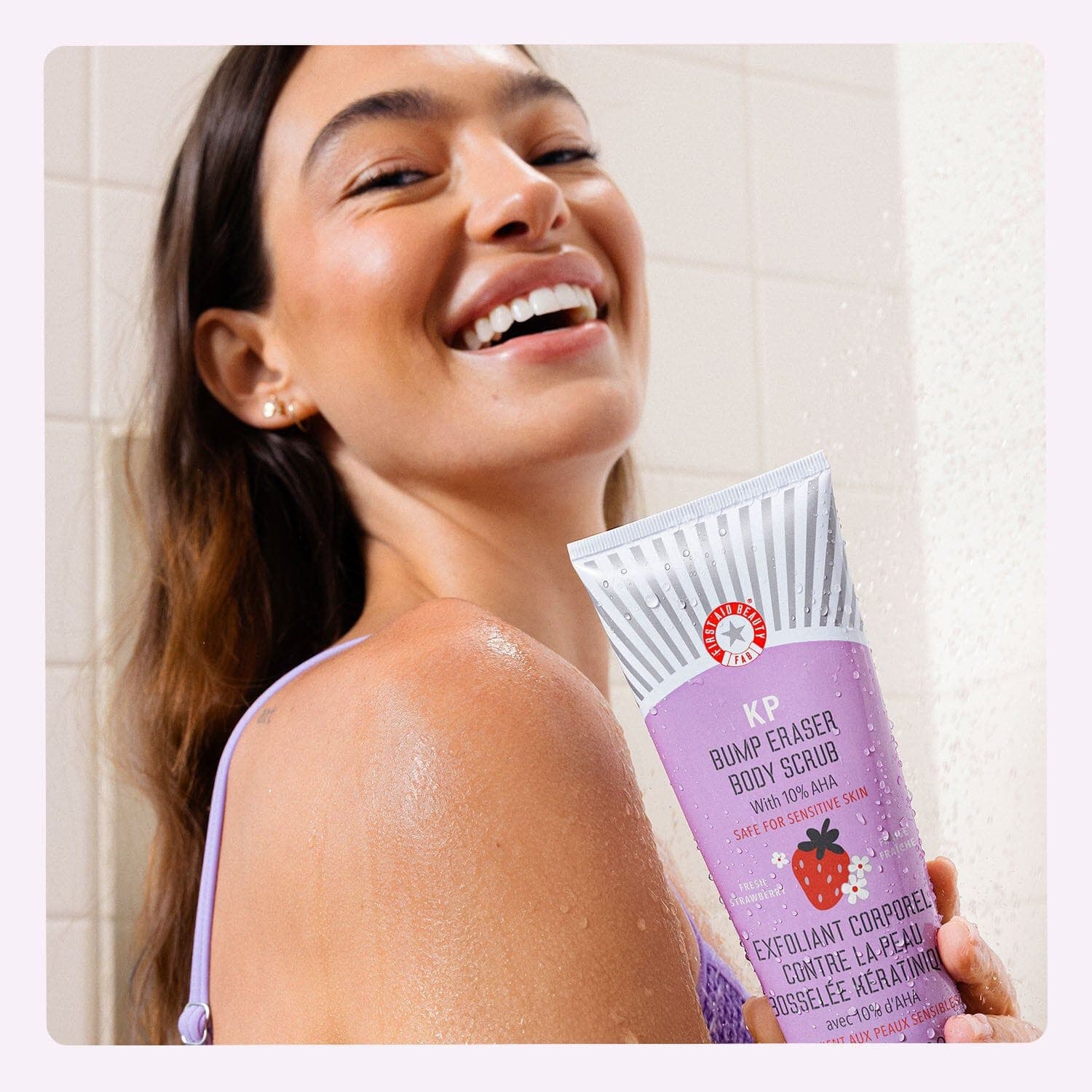 KP Bump Eraser Body Scrub with 10% AHA Fresh Strawberry