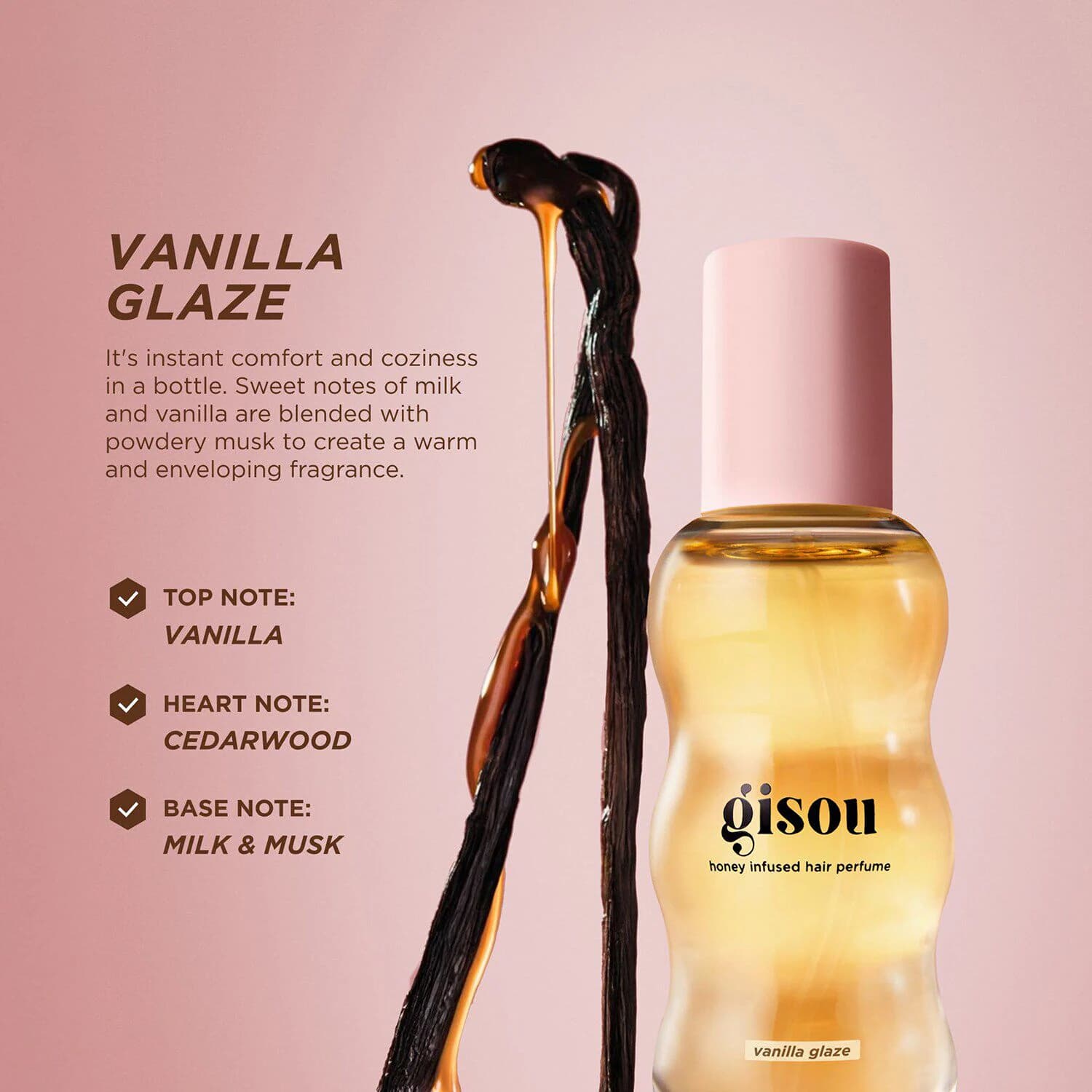 Honey Infused Hair Perfume Mini Vanilla Glaze