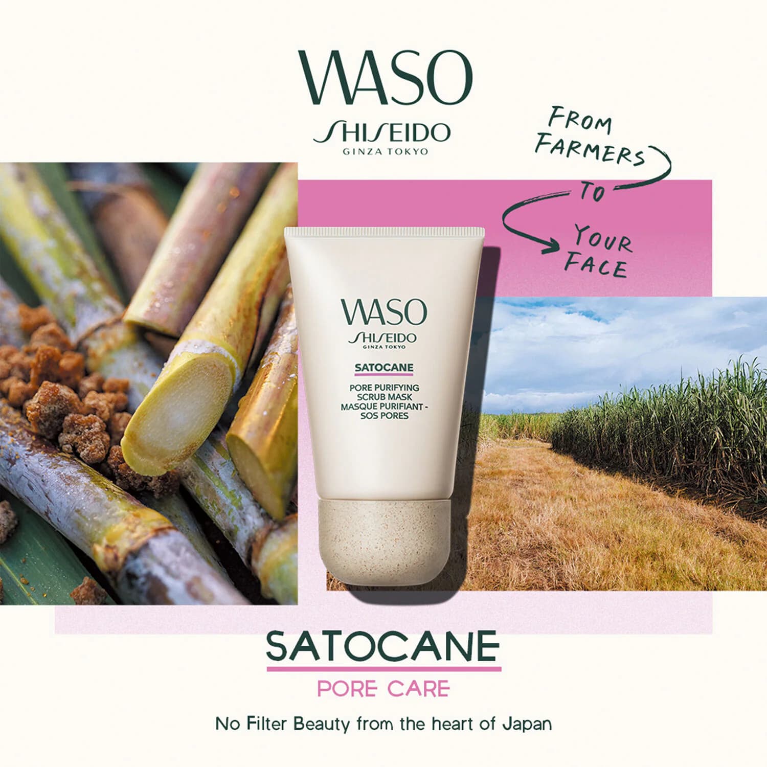 SHISEIDO WASO SATOCANE PORE PURIFYING SCRUB MASK