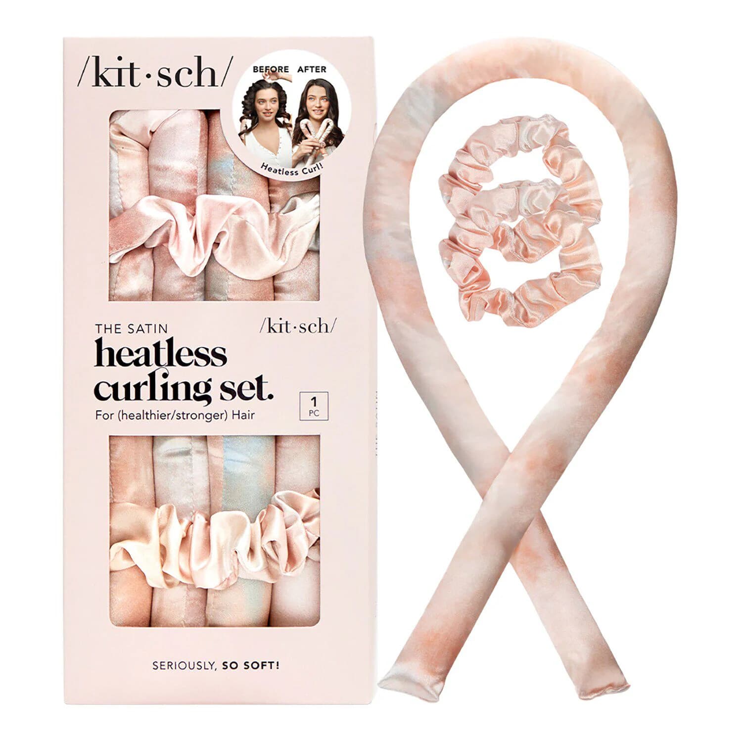 Satin Heatless Curling Set