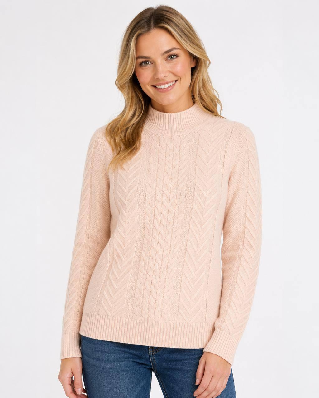 Nude Knit Crewneck Sweater