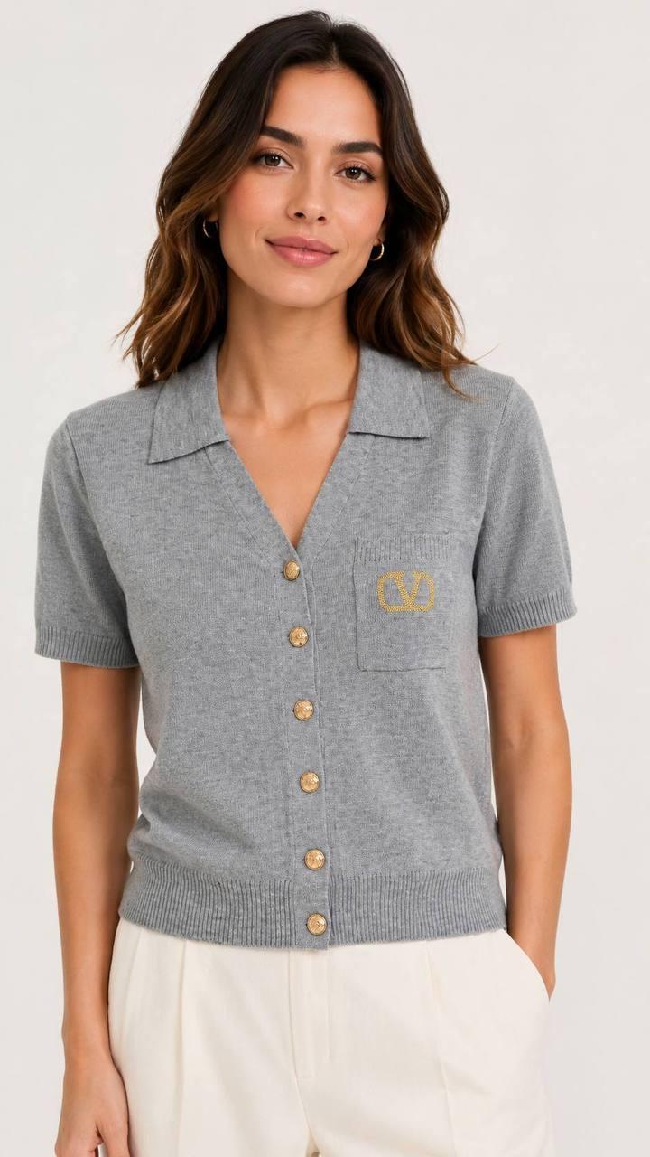 Valentino White Short Sleeve Knit Cardigan (Copy)