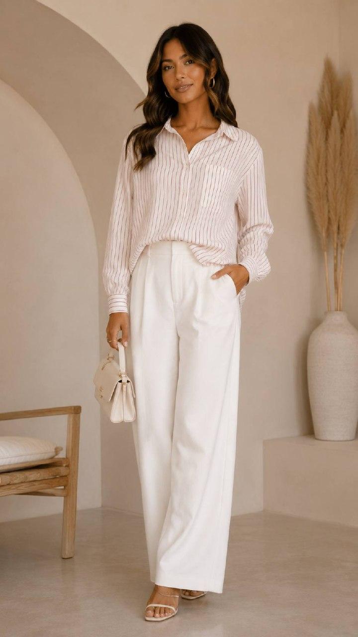 Striped Button-Down Shirt