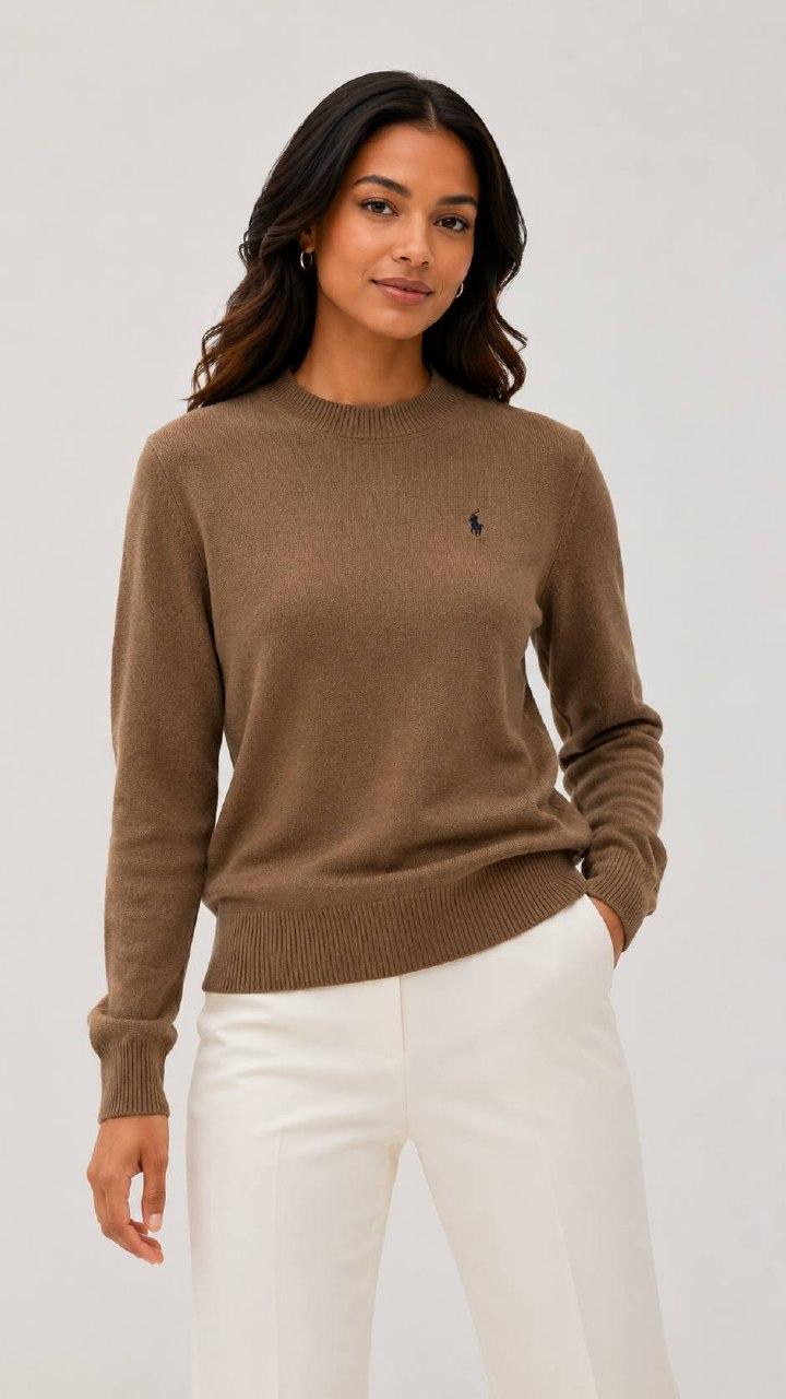 Polo Ralph Tan Knit Sweater
