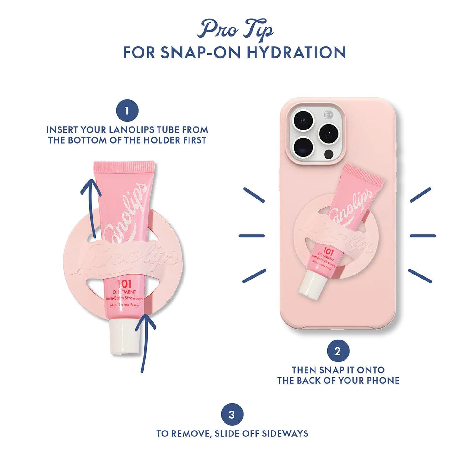 101 Ointment Strawberry & Phone Lip Balm Holder