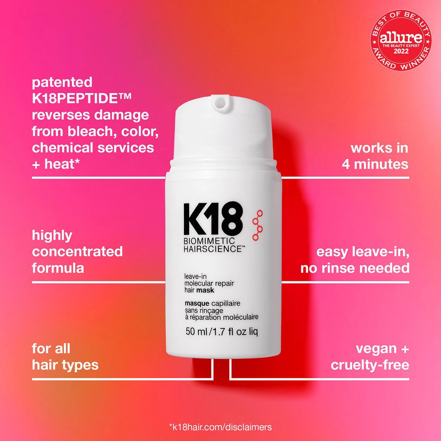 Leave-In Molecular Repair Hair Mask