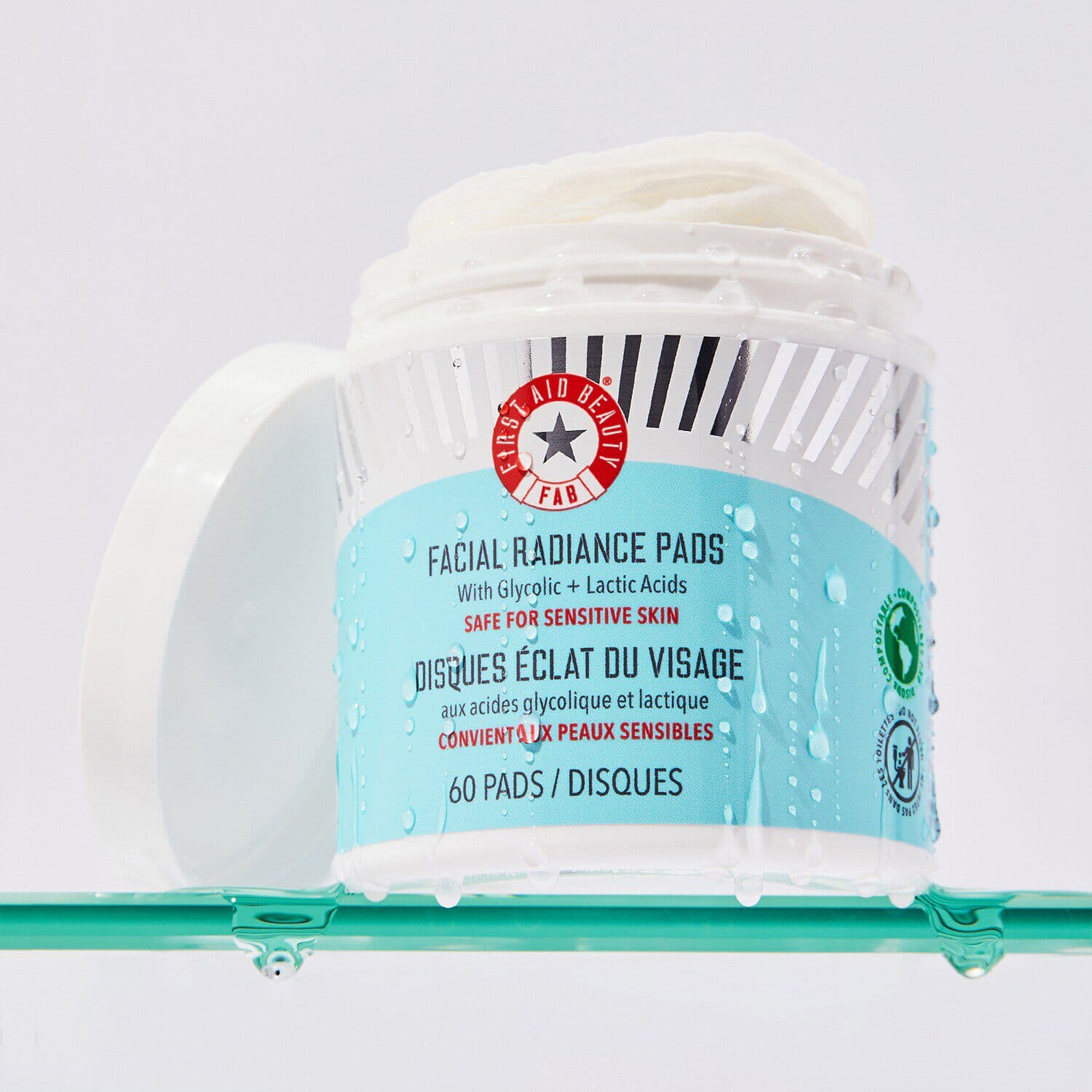 Facial Radiance Pads with Glycolic and Lactic Acids - Travel Size