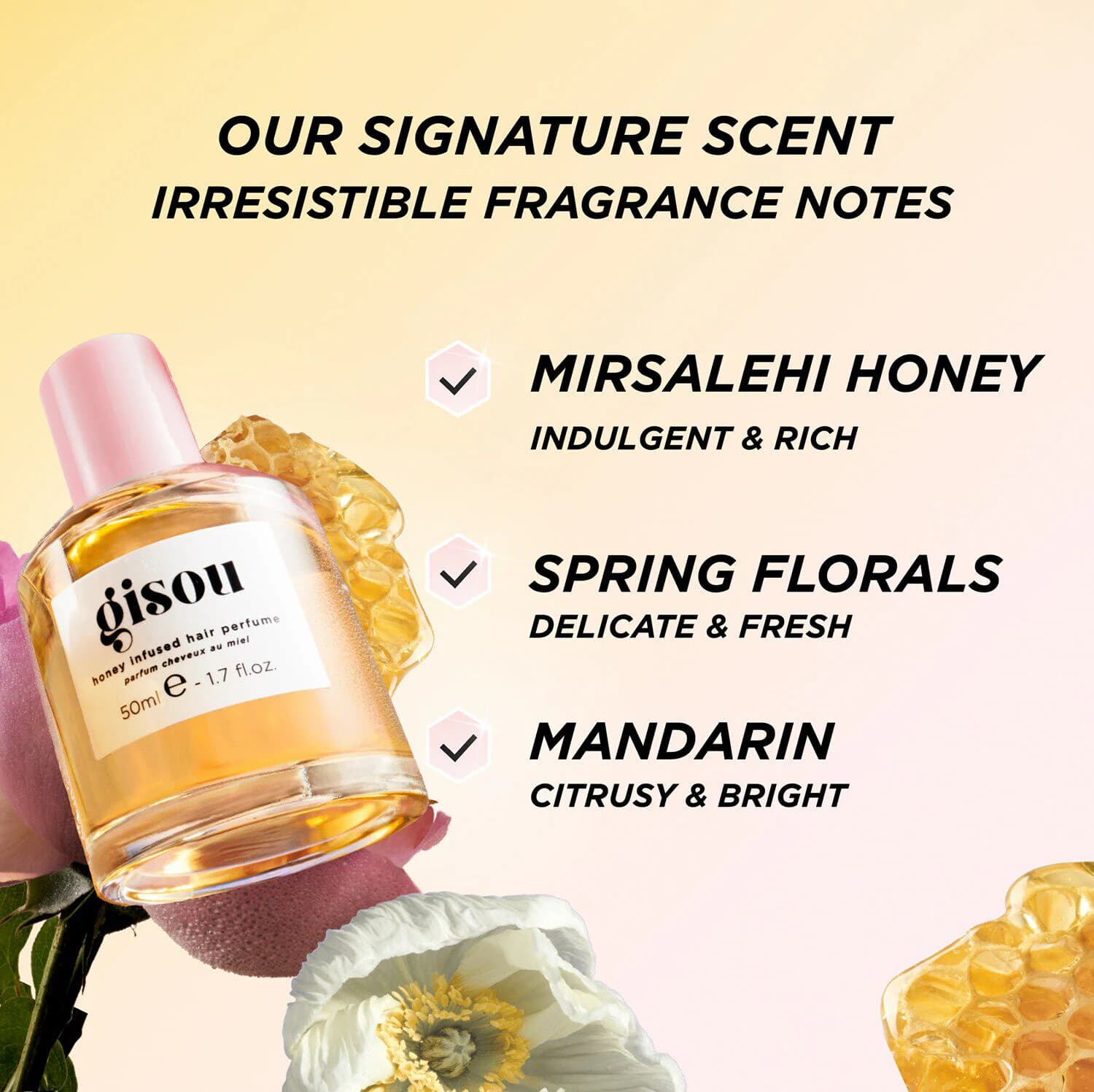 Honey Infused Hair Perfume - Wildflower Honey