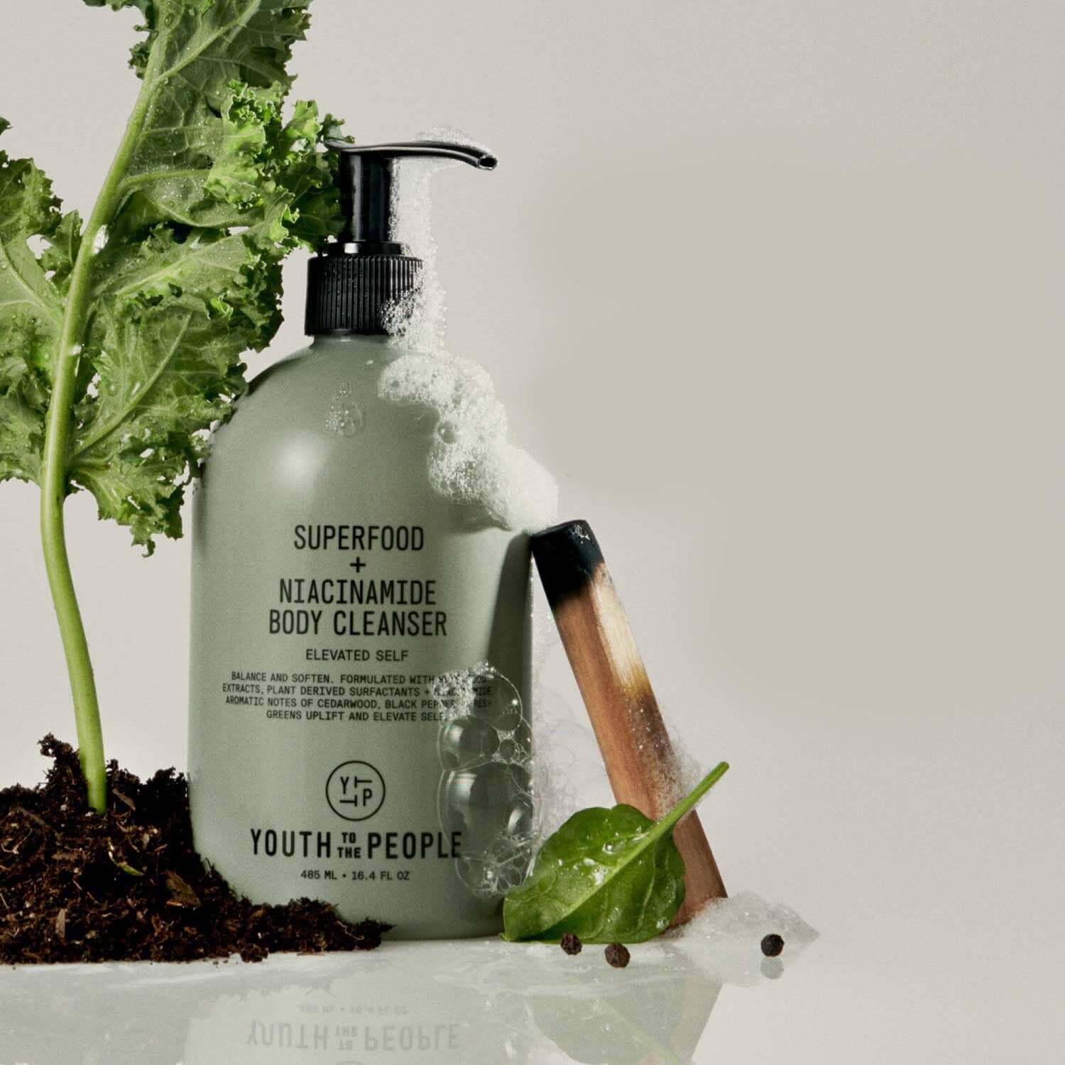 Superfood + Niacinamide Body Cleanser With Antioxidants & Hyaluronic Acid