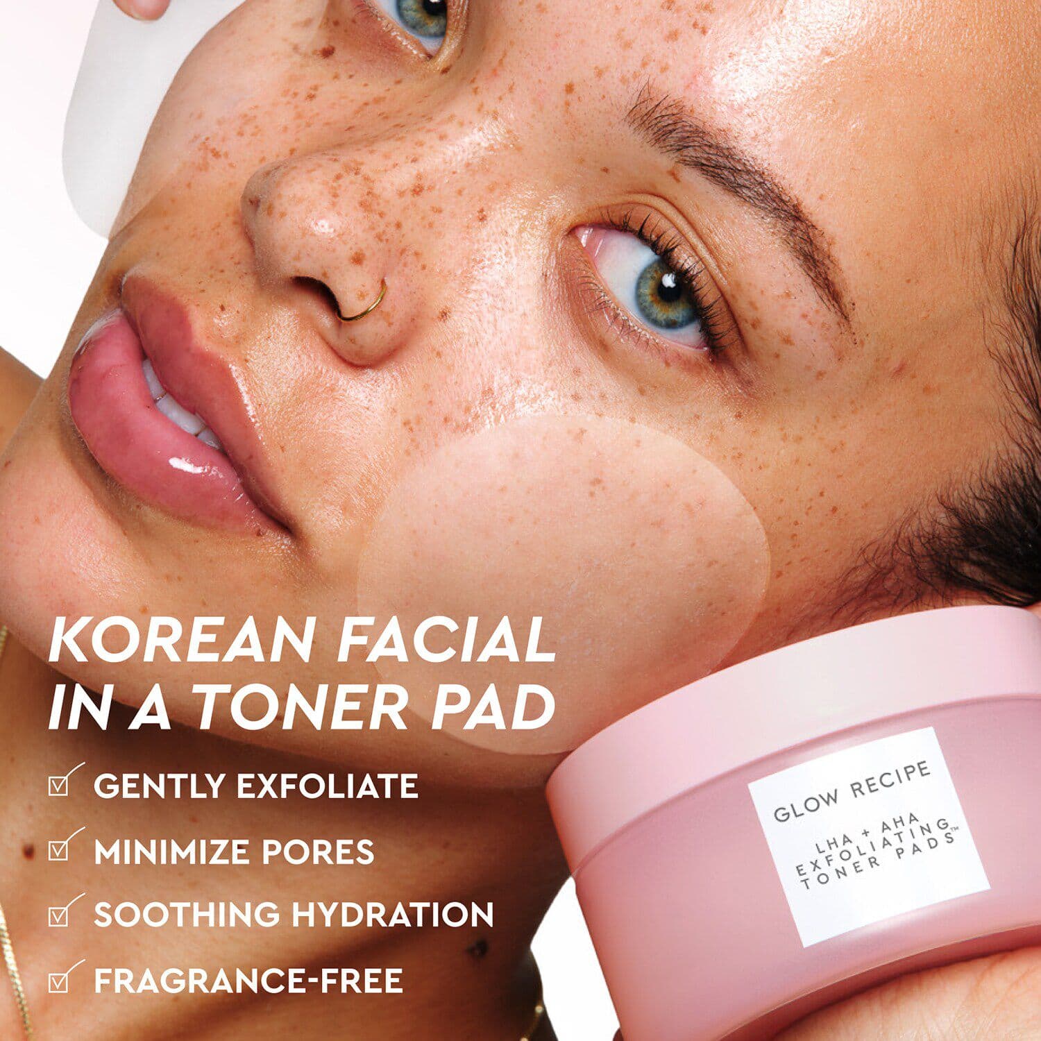 LHA + AHA Exfoliating Korean Toner Pads for Smooth &Hydrated Skin
