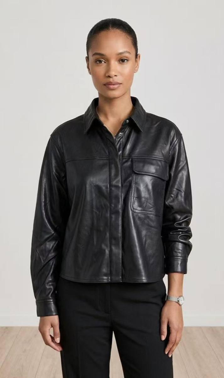 Faux Leather Jacket